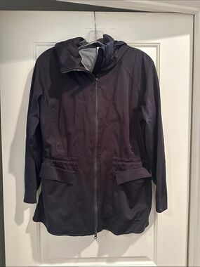 Lulu Lemon Black Weather Resistant Jacket, Size 6